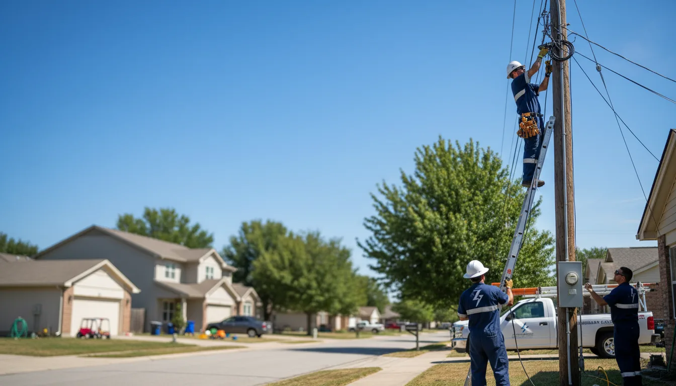 Residential electrician providing installation services in Amston, CT